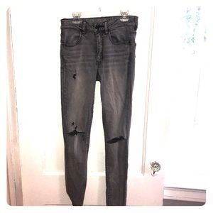 American Eagle Super Super Stretch Ripped Jeans